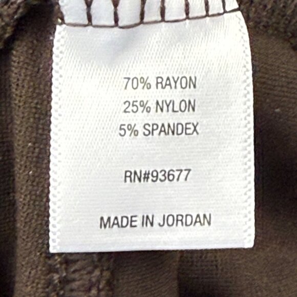 St. Johns Bay Women's Comfort Stretch Skinny Chocolate Brown Leggings Size M NWT - Picture 6 of 11